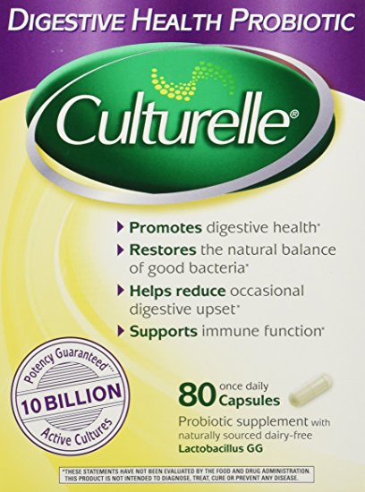 Culturelle Digestive Health Probiotic - 2 Boxes, 80 Capsules Each