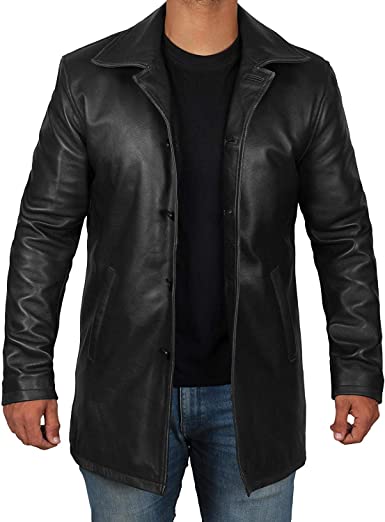 Brown Leather Jacket Men - Natural Distressed Leather Jackets for Men