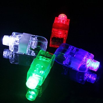 Party Lovers Led Finger Beam Lights - Bright Flashlights for Adults and Kids - Multi Color (40 Pieces)