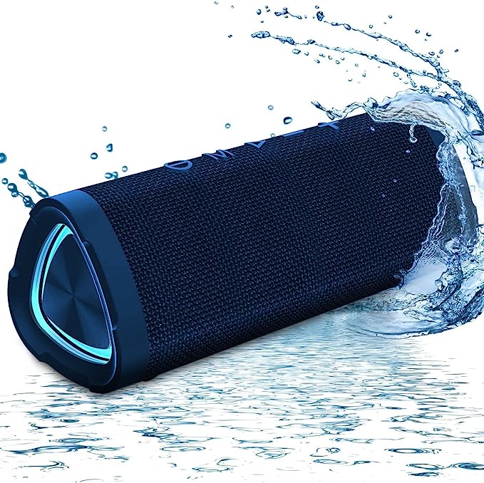 Vanzon Bluetooth Speaker IPX7 Waterproof Speaker Bluetooth V5.0, Suitable for Party,Travel,Home&Outdoors-Blue