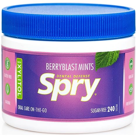 Spry Xylitol Mints, Natural Berry Blast, 240ct