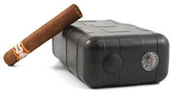 Perfecto XLT 8 CT Crushproof Humidifying Travel Cigar Humidor Case