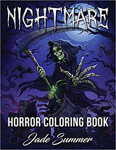 Nightmare: A Horror Coloring Book with Terrifying Monsters, Evil Women, Dark Fantasy Creatures, and Gothic Scenes for Relaxation