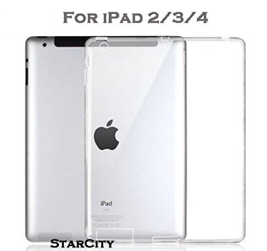 iPad 2 Case StarCity  Crystal Clear iPad 2 Ultra-thin Soft Gel Flexible TPU Cover Case Skin Cover for Apple iPad 2  iPad 3  iPad 4 iPad 234