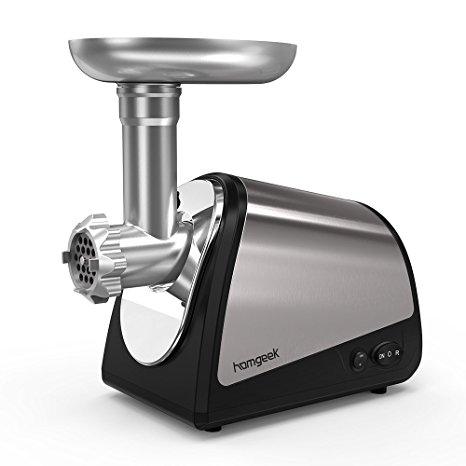 Homgeek Electric Meat Grinder and Sausage Maker With Kibbe Attachement 1200W Peak Output and 1.608HP Rated Motor