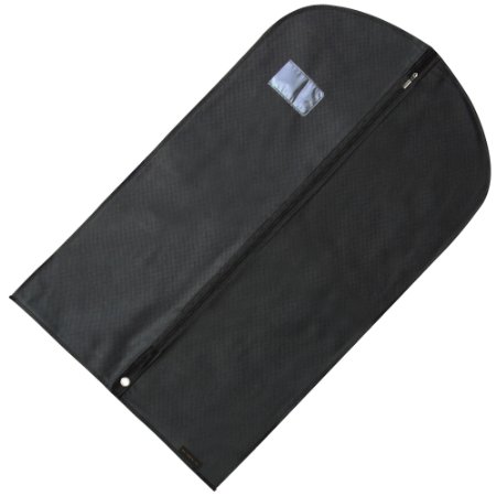 Hangerworld 40" Black Breathable Suit Garment Clothes Cover Bag