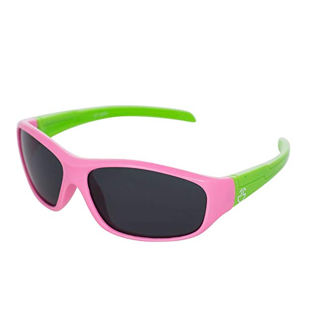 Flexible Rubber Sunglasses-Bendable Unbreakable Frame- Polarized Lenses - For Kids And Toddlers - Boys & Girls