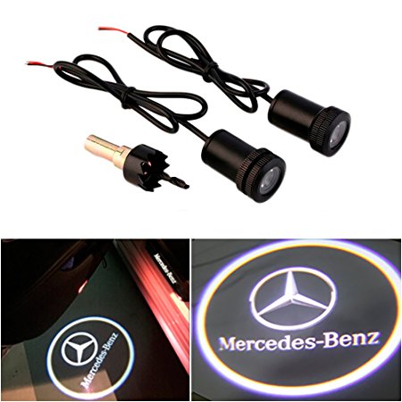 WONFAST® For Car Auto Laser Projector Logo Illuminated Emblem Under Door Step courtesy Light Lighting symbol sign badge LED Glow Performance