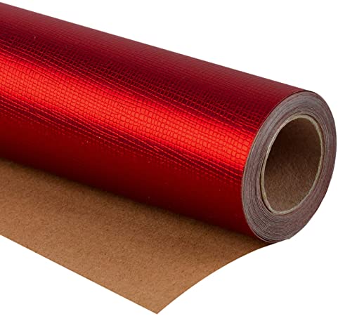 WRAPAHOLIC Wrapping Paper Roll - Passionate Red for Birthday, Holiday, Wedding, Baby Shower Wrap - 30 inch x 16.5 feet