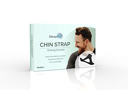 NEW Anti -Snoring Device By SleepEZzzz, Snore Stopper Chin Strap, Customizable, Adjustable Snoring Aid That Works, Best Solution for Mouth Snorers