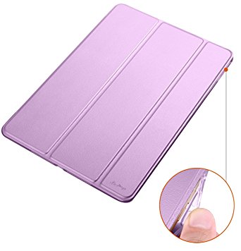 Dyasge Soft TPU Bumper Case with Stand for iPad Air 2 Tablet,Purple