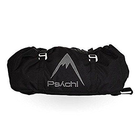 Psychi Rock Climbing Rope Bag with Ground Sheet Buckles and Carry Straps