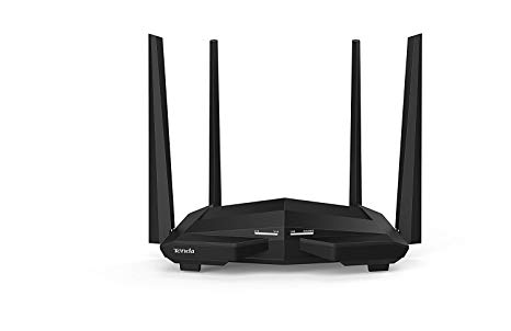 Tenda AC10U 1200Mbps Router Dual-band, 4 Gigabit Ports, a USB 2.0 Port,802.11ac Wave2 Standard, MU-MIMO, 867Mbps/5 GHz  300Mbps /2.4GHz, VPN Server Support, WiFi Schedule, Power-saving Support