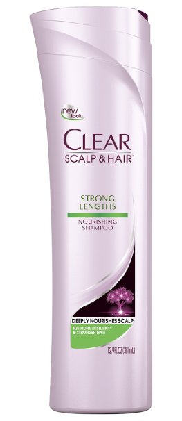 CLEAR SCALP & HAIR BEAUTY Strong Lengths Nourishing Shampoo, 12.9 Fluid Ounce