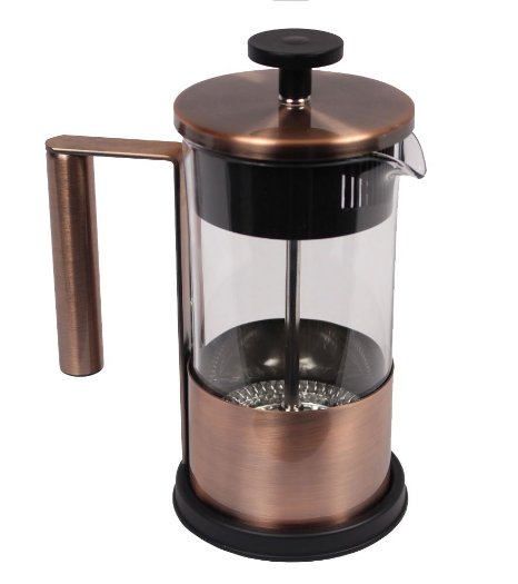 Single Serving Copper French Press Coffee Brewer