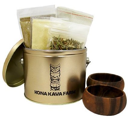 KONA KAVA Kava Starter Kit w/ Cups & Muslin Extraction Bag