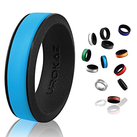 UROKAZ Silicone Fashion Rings, The Only Ring that Fits Your Lifestyles-Whether You are Single or Married, Ring is Right For You-It is fashionable,Flexible,and Comfortable