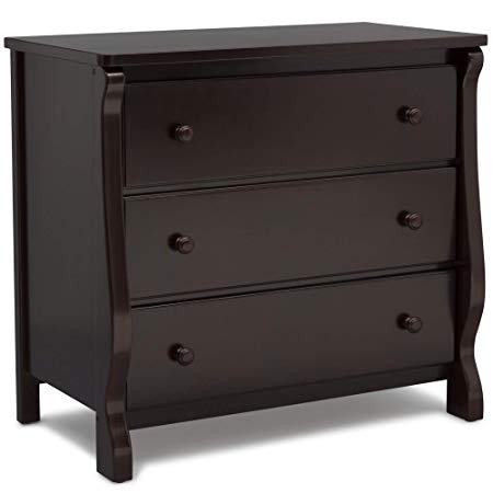 Delta Children Universal 3 Drawer Dresser, Dark Chocolate