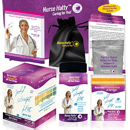Nurse Hatty® pH Strips KIT 300ct. pH Test Strips for Home & Lab Use to Test Urine, Saliva and Anything Liquid!