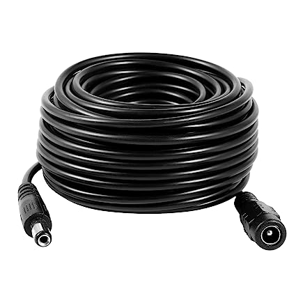 Vanxse?CCTV 10m(30ft) 2.1x5.5mm Dc 12v Power Extension Cable for CCTV Security Cameras Ip Camera Dvr Standalone