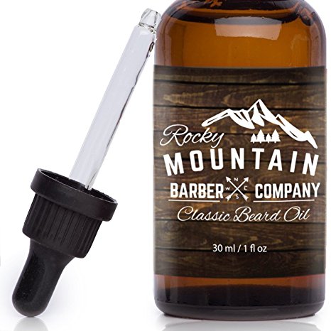Rocky Mountain Beard Oil - Unscented - 100% Natural - Premium, Cold-Pressed 9 Oil Blend with Nutrient Rich Eucalyptus, Jojoba, Coconut Oil
