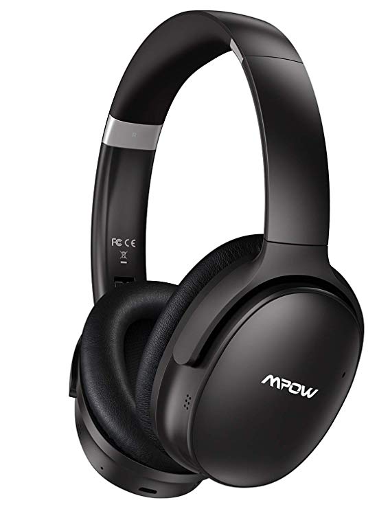 Mpow H10 Dual-Mic Noise Cancelling Bluetooth Headphones, [2019 Edition] ANC Over-Ear Wireless Headphones with CVC 6.0 Microphone, Hi-Fi Deep Bass, 30Hrs Playtime for TV/PC/Phone/Travel/Work