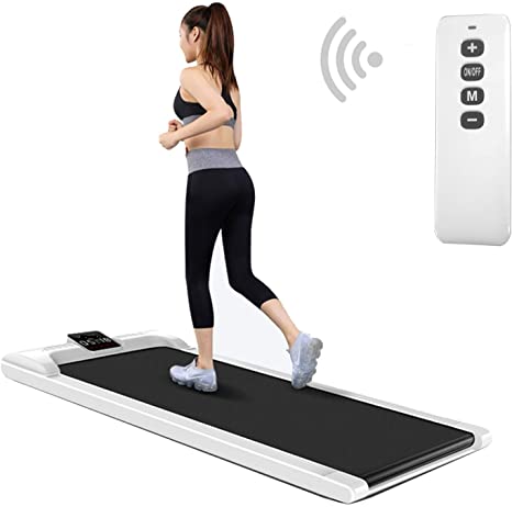 Soiiw Walking Pad Treadmill Digital Electric Under Desk Smart Slim Fitness Jogging Training Cardio Workout with LED Display & Wireless Remote Control for Home Office
