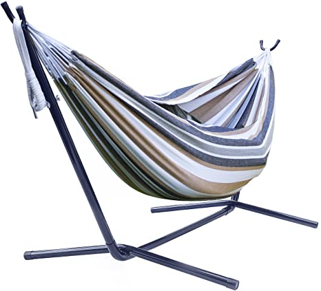 Sorbus HMK-STND-DSRT Brazilian Double Hammock with Stand