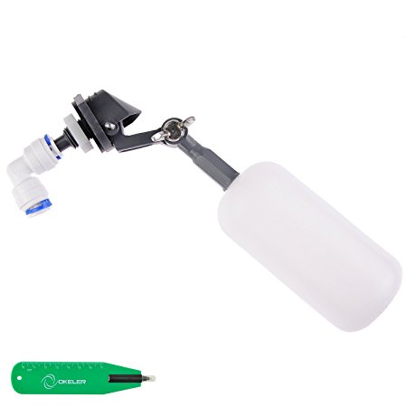 Plastic Adjustable Float Valve fr Aquarium Reverse Osmosis System with Free Pen (Type8 1/4" BSP Male)