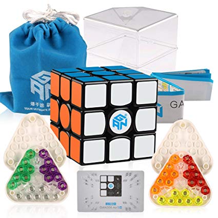 D-FantiX Gan 356 Air SM Speed Cube 3x3 Gans Air SM Magnetic Cube 3x3x3 Puzzle Toy Black