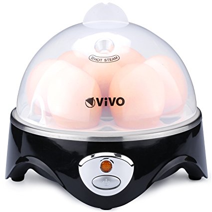 Vivo © Clear Exclusive Electric Egg Boiler Cooker for up to 7 Eggs Exra Tough Construction Produces 7 Perfectly Boiled Eggs