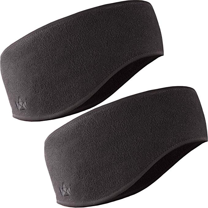 The Friendly Swede Running Headband Ear Warmer - 2-Pack, Sports Headband for Outdoors, Running, Cycling, Hiking - Ideal as Liner Under Helmets