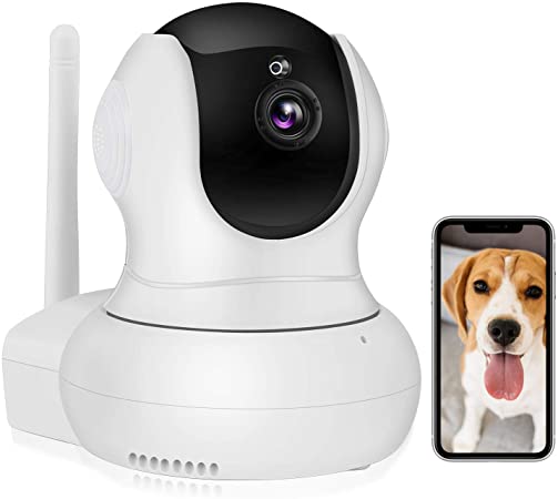 Pet Camera,TSW 1080P HD Wireless IP Camera with Night Vision/2-Way Audio, Pan/Tilt WiFi Indoor Home Dome Pet Baby Nanny Camera, Surveillance Monitor with Phone App