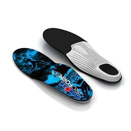 Ironman Pro-Form-Gel Replacement Insoles - Ultra-thin GEL Insole with Flexible Arch Support - Ideal for Low Volume Shoes