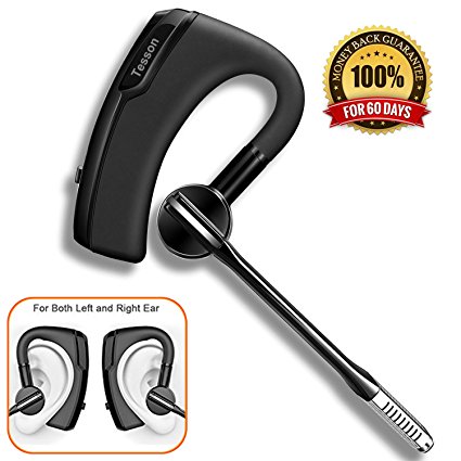 Bluetooth Headset, Tesson T600 Hd Stereo Wireless Bluetooth 4.0 Headphone for Apple iPhone, Samsung, LG, PC Laptop, and Other Bluetooth Device
