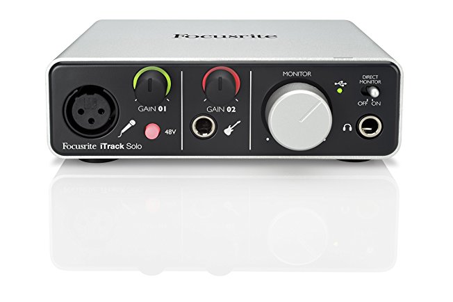 Focusrite iTrack Solo Lightning and USB Compatible Audio Interface