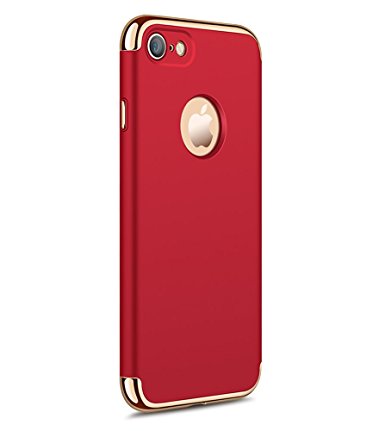 iPhone 7 Case , Acewin Premium Slim Fit Case Ultra Thin Hard Protective Case Cover for iPhone 7 (4.7 Inch) (2016) (Wine Red)