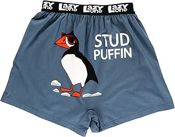 Lazy One Funny Animal Boxers, Novelty Boxer Shorts, Gag Gifts for Men, Humorous Underwear for Men