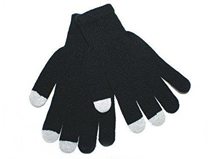 Touch Screen Gloves - Brand New Black, 3-Tip , Stylish, Warm, and Sleek ~ Winter Gloves ~