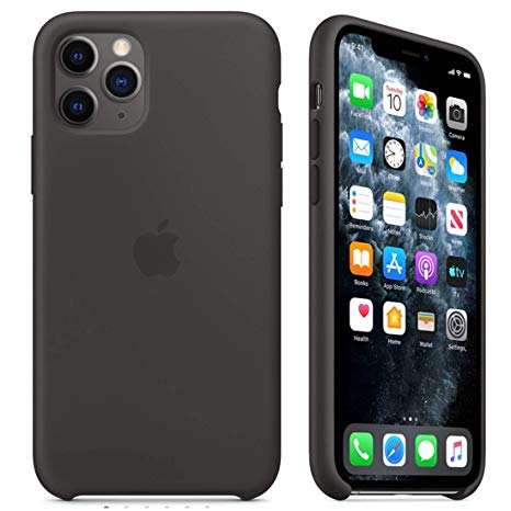 Maycase Compatible for iPhone 11 Pro Max Case, Liquid Silicone Case Compatible with iPhone 11 Pro Max (2019) 6.5 inch (Black)