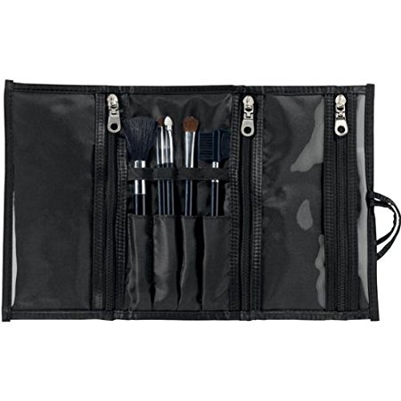 Travel Smart By Conair - 5-Piece Cosmetic Brush Set And Jewelry Case Roll Combo Kit "Product Category: Personal Care Products/Woman's Beauty Products"