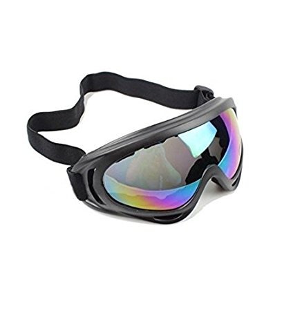 Autofy Adjustable UV Protective Outdoor Glasses Motorcycle Goggles Dust-proof Protective Combat Goggles in Colourful Lenses