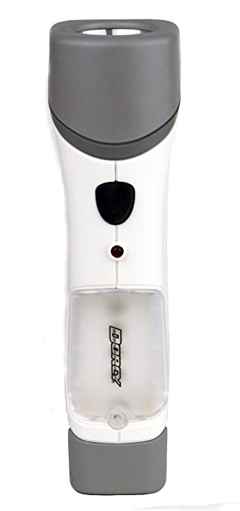 Dorcy 41-1032 Failsafe Rechargeable LED Emergency Flashlight, 23-Lumens, White and Grey Finish