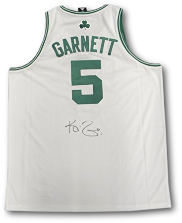 Kevin Garnett Authentic White Boston Celtics Adidas Jersey Signed Steiner