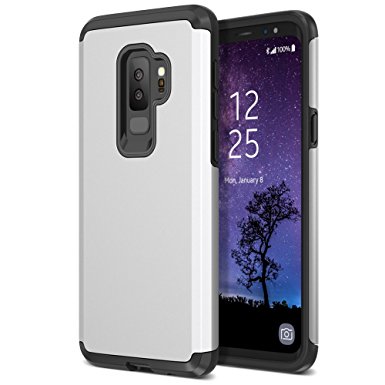 Trianium Protanium Galaxy S9 Plus Case with GXD Impact Gel Cushion and Reinforced Hard Bumper Frame [Premium Protection] Heavy Duty Covers For Samsung Galaxy S 9 Plus (2018) Phone - Silver