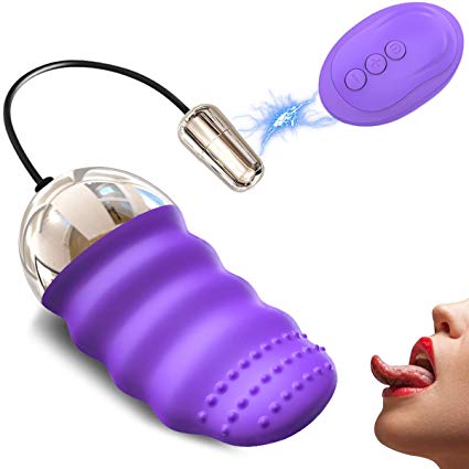 SEXY SLAVE Silicone Bullet Vibrator - Remote Control Vibrating Egg, Waterproof & Rechargeable, 10-Function Sex Toys Vibe for Women or Couples