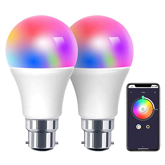 Smart Light Bulbs, Meross WiFi Smart LED Bulb Dimmable 60W Equivalent, Work with Alexa, Google Assistant and IFTTT (2 Pack)