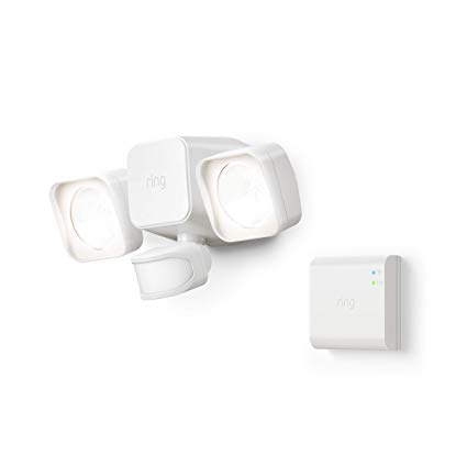 Introducing Ring Smart Lighting -  Floodlight, Battery - White (Starter Kit)