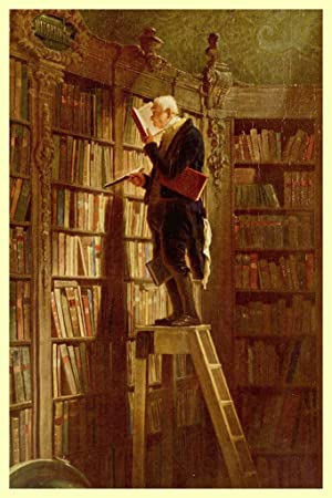 Carl Spitzweg The Bookworm Impressionist Art Posters Degas Prints and Posters Library Posters for Wall Painting Edgar Degas Canvas Wall Art French Cool Wall Decor Art Print Poster 12x18