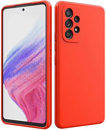 Anccer Compatible with Samsung Galaxy A53 case 5G, Galaxy A53 5G Case [Colorful Series] New Material Slim Anti-Drop Full Protective Case for Galaxy A53 (Rose red)